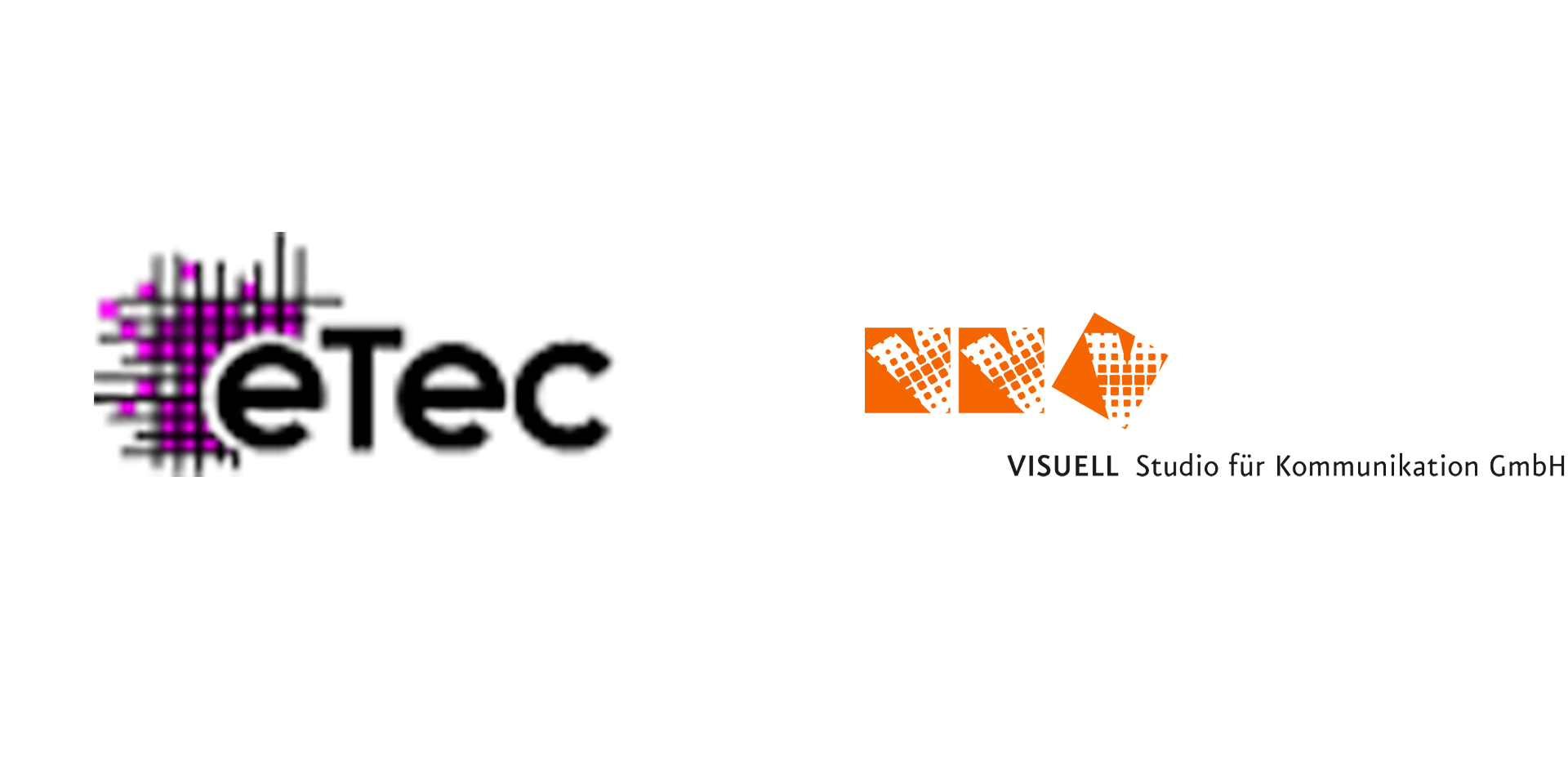 STRIPEMIND-Referenzen – Logos eTec & VISUELL Studio für Kommunikation GmbH